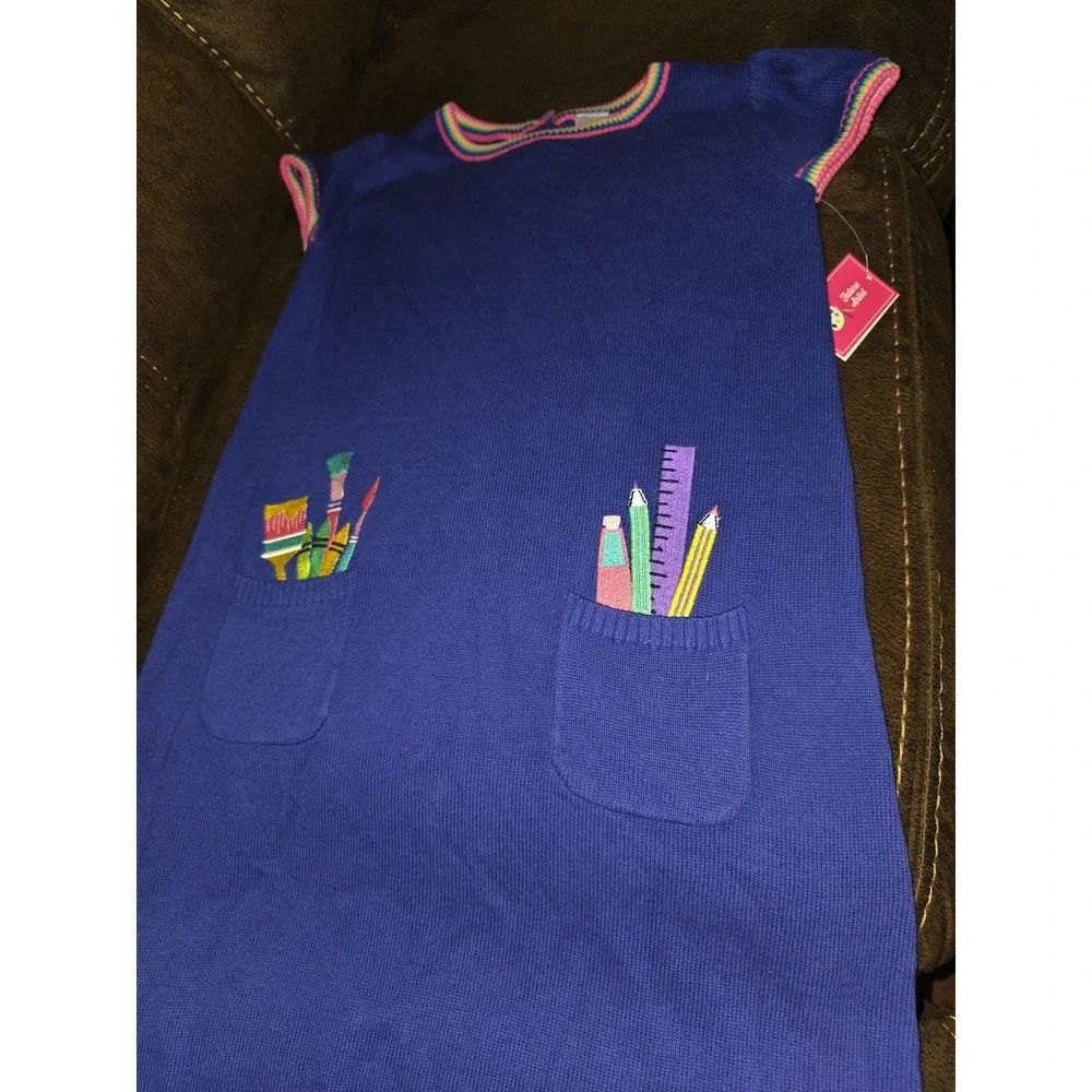 Gymboree future artist sweater dress size 12 nwt